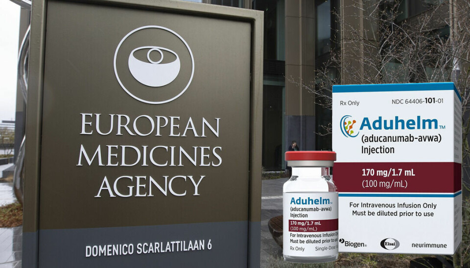 Ikke godkjent: EMA har sagt nei til å gi Biogens alzheimerlegemiddel Aduhelm markedsføringstillatelse. EMA mener at de kliniske studiene ikke dokumenterer at legemidlet har effekt og at det kan gi alvorlige bivirkninger.