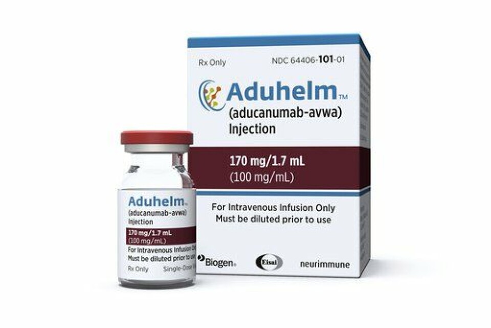 Biogens alzheimermedisin Aduhelm
Foto: NTB