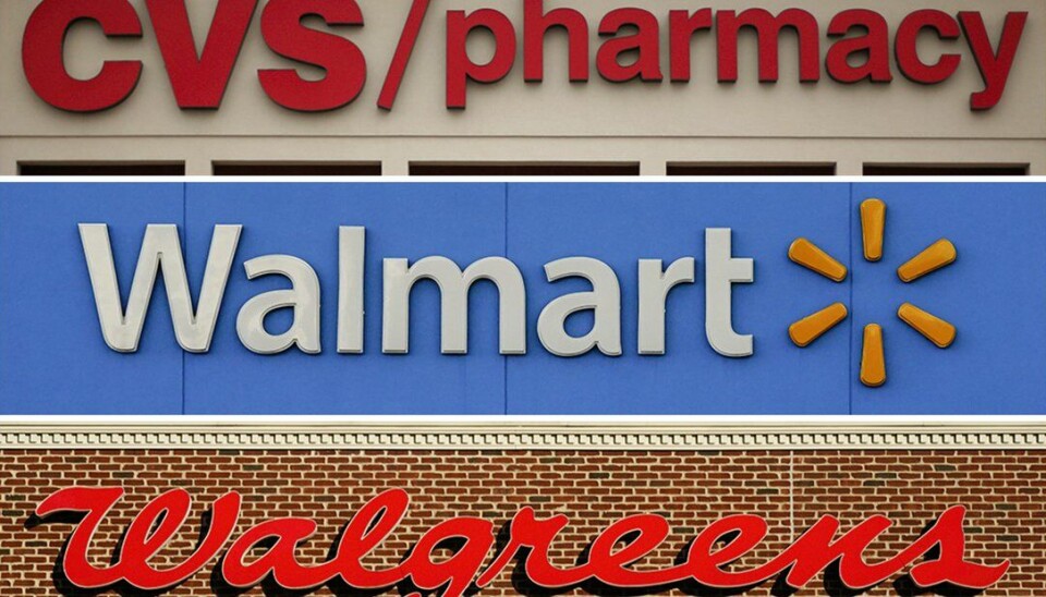 CVS, Walgreens og Walmart distribuerte på hensynsløst vis enorme mengder smertestillende opioid-piller i fylkene Lake og Trumbull, ifølge en føderal storjury. Til våren blir det avgjort hvor mye de må betale i erstatning.