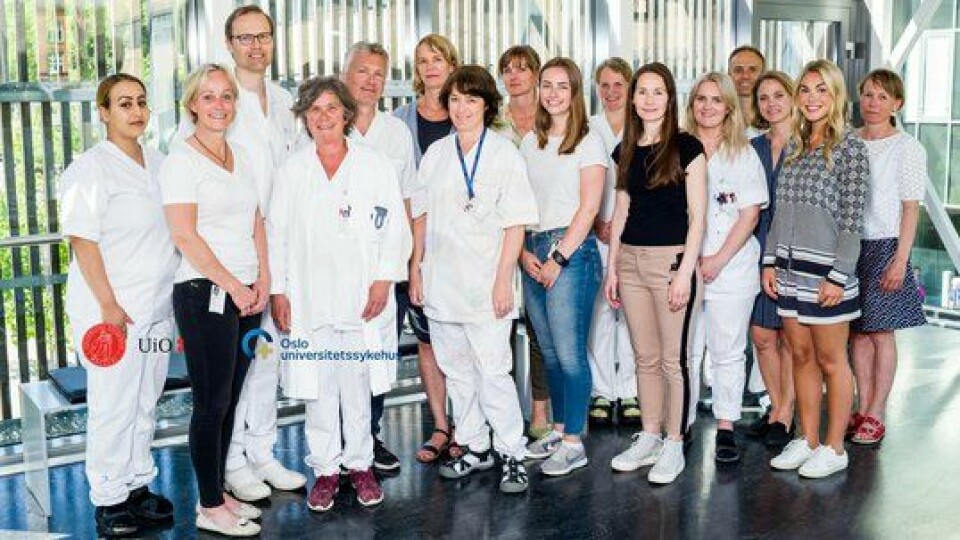 Forskningsgruppen Kroniske infeksjonssykdommer. Gruppen ledes av Dyrhol-Riise.
        
      
      
        Foto: Oslo universitetssykehus.