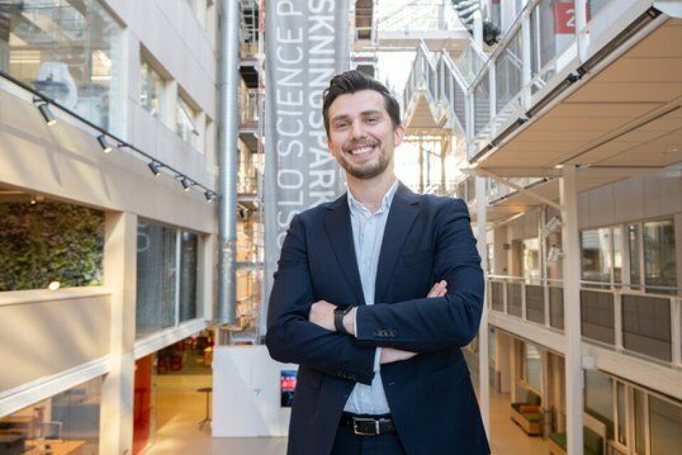 - Vi lager alle produkter som er ment for verdensmarkedet. Konkurrentene våre er ikke i Norge så vi trenger en global posisjonering der vi er i dialog med de beste - fra investorer, forskere, klinikere til regulatoriske myndigheter, sier Armend G. Håti i ClexBio.
Foto: HealthTalk