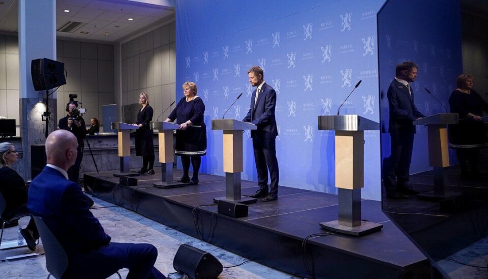 Barnehagene og småskolen åpner i slutten av april, sa Erna Solberg på dagens pressekonferanse