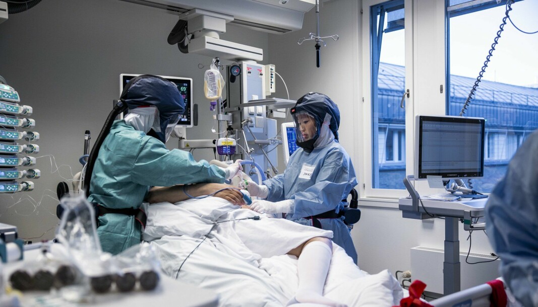 Det ligger nå 200 pasienter på sykehus i Norge med covid-19 som hovedårsak.