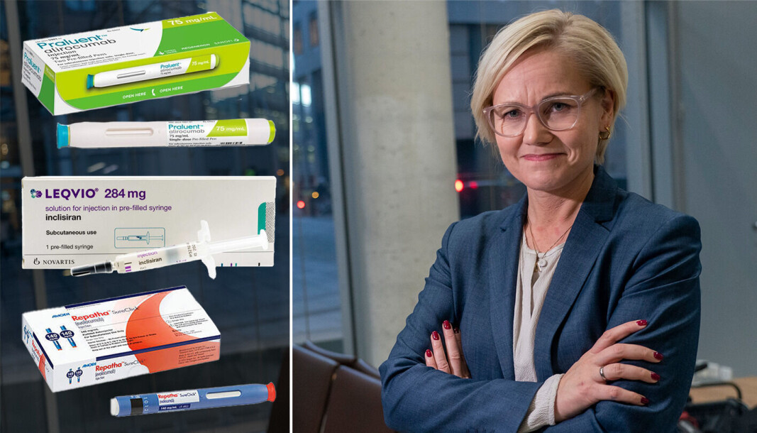 Anbudsutsettes: Helseministeren starter et prøveprosjekt som anbudsutsetter de patenteterte kolesterolsenkende legemidlene - PCSK9-hemmerne. Formålet er å etablere slike terapeutiske anbud i stor skala. Anbudsutsettes: Helseministeren starter et prøveprosjekt som anbudsutsetter de patenteterte kolesterolsenkende legemidlene - PCSK9-hemmerne. Formålet er å etablere slike terapeutiske anbud i stor skala.