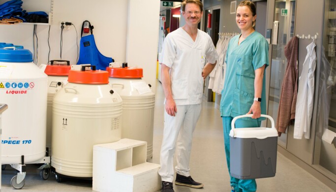 Åsmund Flobak sammen med project manager i PRESORT, Tonje Husby Haukaas, forsker ved SINTEF Åsmund Flobak sammen med project manager i PRESORT, Tonje Husby Haukaas, forsker ved SINTEF