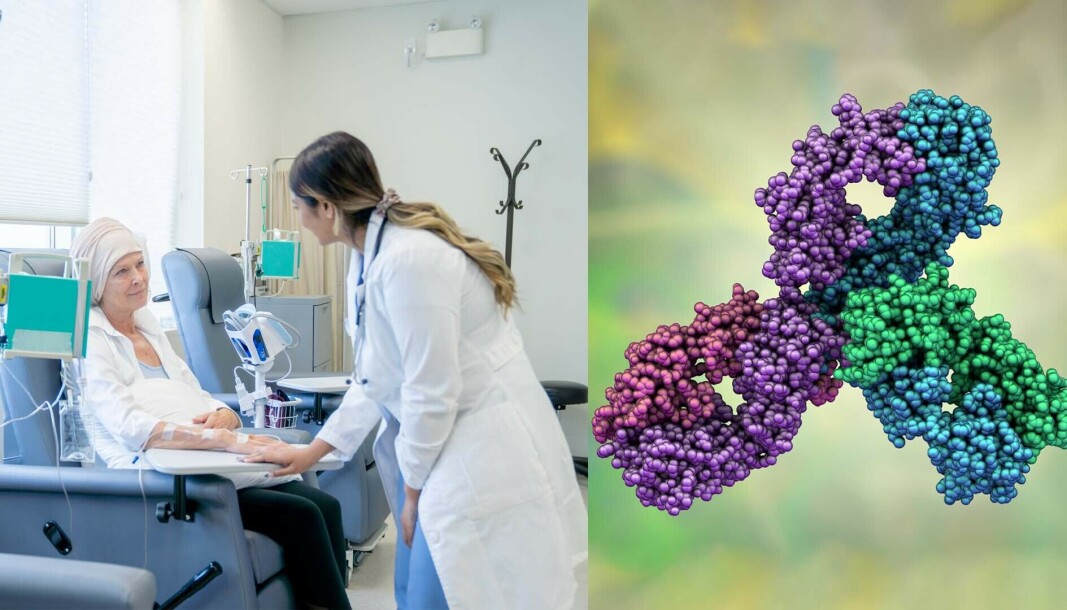 Immunterapien Keytruda er den med flest godkjenninger i Beslutningsforum og er nå Norges største legemiddel målt i omsetning. Til høyre en molekylær modell av Keytruda Immunterapien Keytruda er den med flest godkjenninger i Beslutningsforum og er nå Norges største legemiddel målt i omsetning. Til høyre en molekylær modell av Keytruda