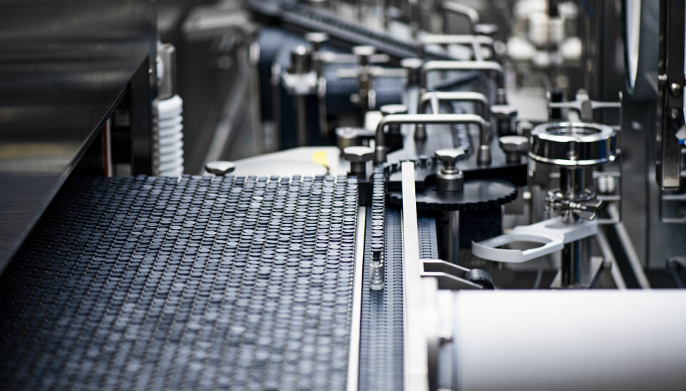 Lønnsomt: Bildet viser produksjonen av koppervaksinen i en fabrikkene til Bavarian Nordic