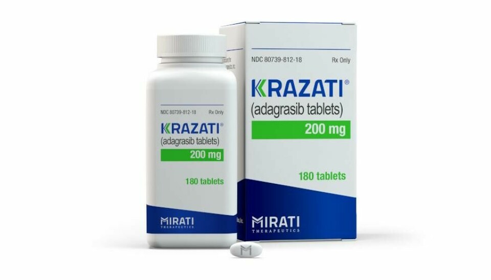 EMA anbefalte å avslå markedsføringssøknaden for Krazati (adagrasib), ment for behandling av pasienter med avansert ikke-småcellet lungekreft med en spesifikk mutasjon, G12C, i KRAS-proteinet.
