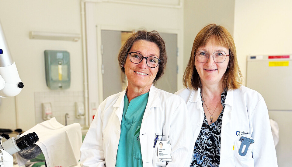 BEVARER MULIGHET FOR BARN: Gyn-onkologene Gunn Fallås Dahl (t.v) og Brynhildur Eyjólfsdóttir er ansvarlige for det nasjonale tilbudet om fertilitetsbevarende kirurgi av livmorhalskreft ved Radiumhospitalet i Oslo.