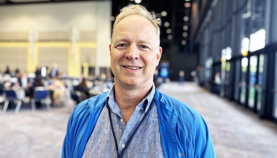 Onkolog Marius Normann ved Kreftklinikken, her avbildet på ASCO 2024 i Chicago.