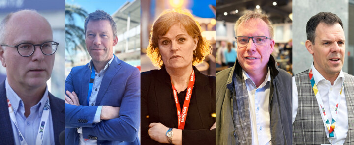 SPESIALISTENE: Fra venstre: Lungekreft-ekspert Odd Terje Brustugun (Drammen sykehus), benmargskreft-ekspert Fredrik Schjesvold (Oslo Myelomatosesenter), gynkreft-ekspert Line Bjørge, urokreft-ekspertene Andreas Stensvold og Daniel Heinrich forteller om sin erfaringer med kreftanbudet.