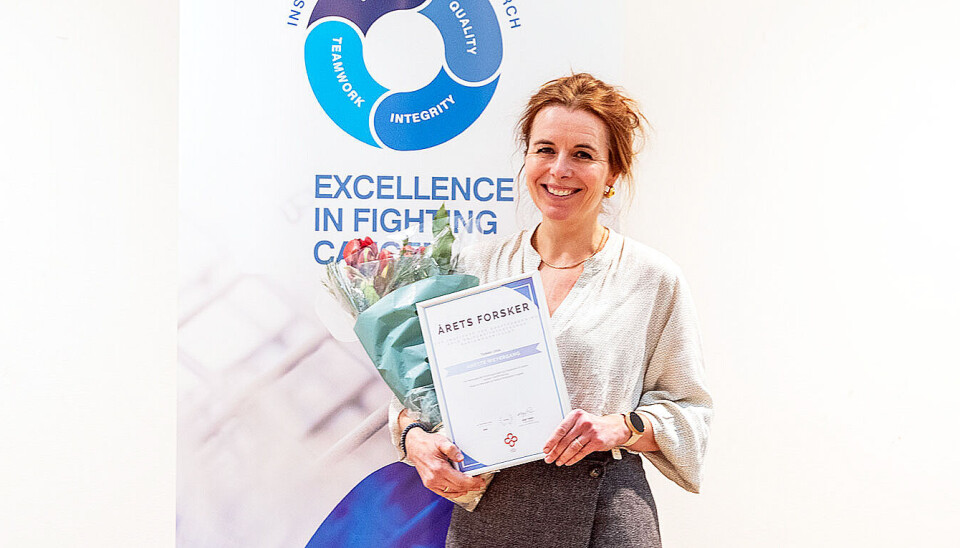 GLAD PRISVINNER: Anette Weyergang er Årets forsker 2024 ved Institutt for kreftforskning på Oslo universitetssykehus (OUS).