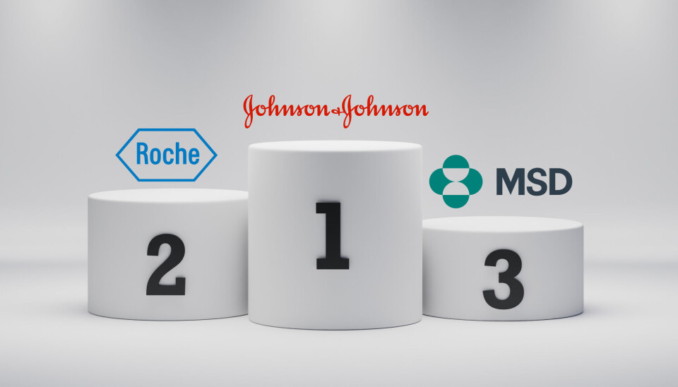 TOPPER LISTEN: Johnson & Johnson, Roche og MSD omsatte for mest i fjor.
