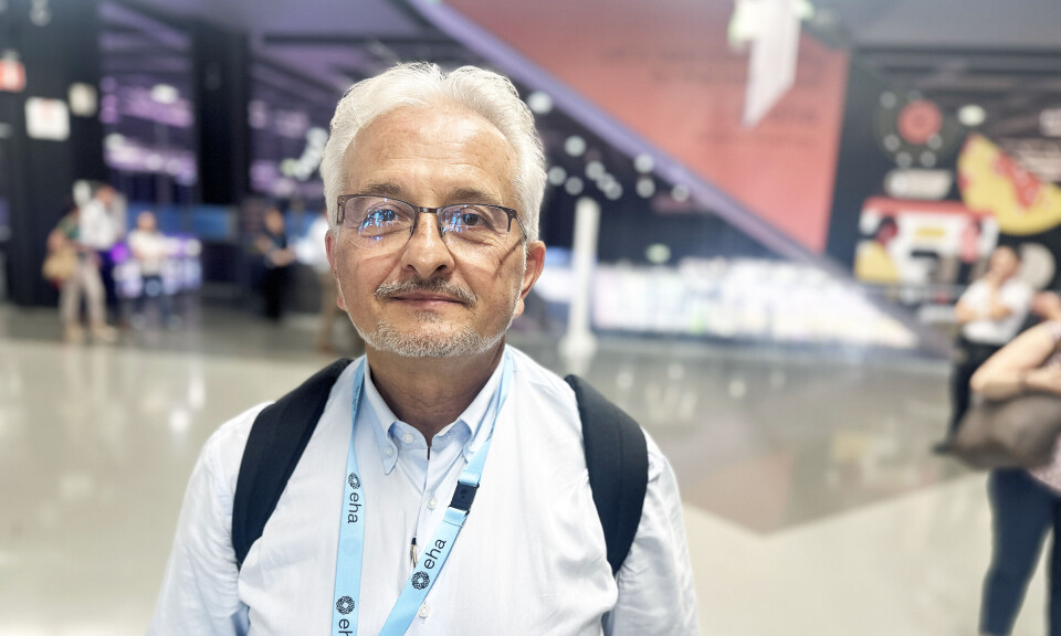 OVERBEVIST: Professor Alessandro Vannucchi, som HealthTalk møtte på kongressen, mener MANIFEST-2-dataene er de mest overbevisende man har sett for en JAK-hemmer-kombinasjon til nå.