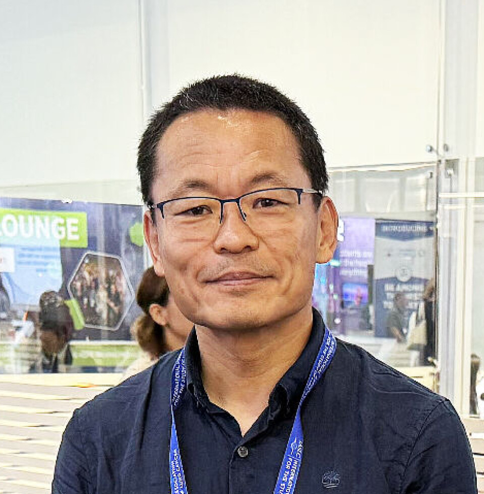 Bjørn Henning Grønberg, overlege og professor ved St. Olavs hospital og NTNU, på WCLC-kongressen i Barcelona.