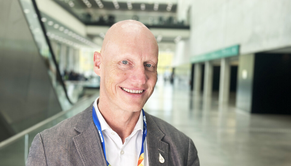 SPENNENDE DATA: Jan Oldenburg, uro-onkolog og overlege ved Akershus universitetssykehus (Ahus), her avbildet på ESMO 2025 i Berlin.