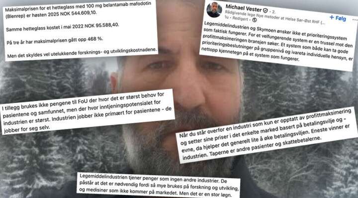 Kaller legemiddelindustrien «grådige» og «skruppelløse» – gir DMP råd om terskelverdi